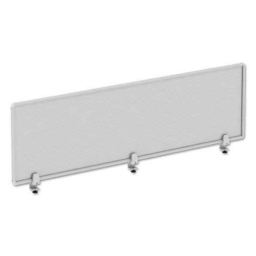 Polycarbonate Privacy Panel, 65w x 0.5d x 18h, Silver/Clear-(ALEPP6518)