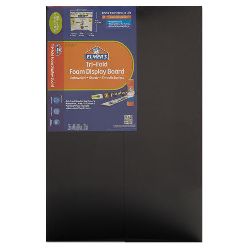 Premium Foam Display Board, CFC-Free Polystyrene, 24 x 36, Black Surface and Core, 12/Carton-(ACJ07021109)