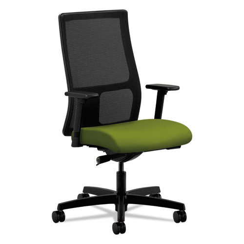 Ignition Series Mesh Mid-Back Work Chair, Supports Up to 300 lb, 17" to 22" Seat Height, Pear Seat, Black Back/Base-(HONIW103CU84)