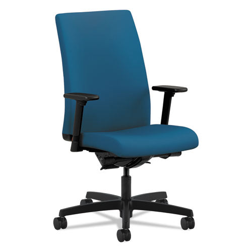 Ignition Series Mid-Back Work Chair, Supports Up to 300 lb, 17" to 22" Seat Height, Peacock Seat/Back, Black Base-(HONIW104CU97)