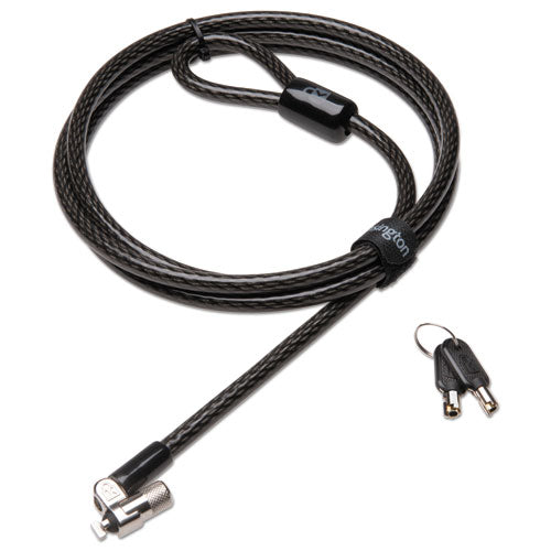 MicroSaver 2.0 Keyed Ultra Laptop Lock, 6 ft Ultra Carbon Steel Cable, Black, 2 Keys-(KMW64432)