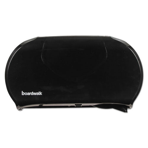 Jumbo Twin Toilet Tissue Dispenser, 20.25 x 6 x 12.25, Black-(BWK1529)