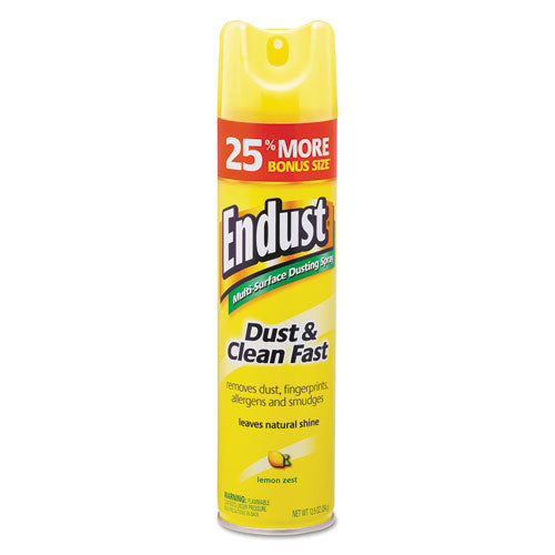 Endust Multi-Surface Dusting and Cleaning Spray, Lemon Zest, 12.5 oz Aerosol Spray, 6/Carton-(DVOCB508171)