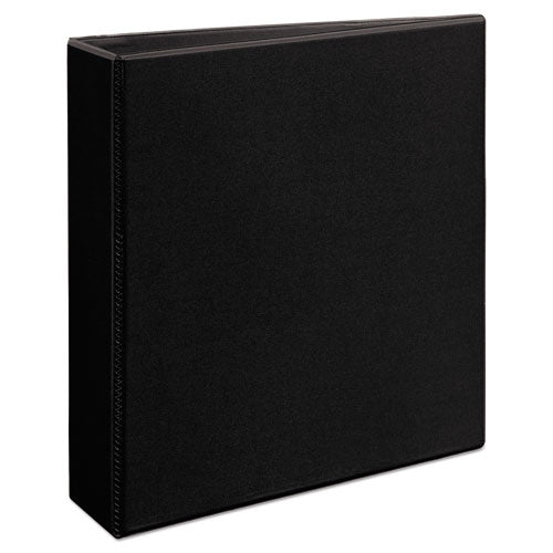 Heavy-Duty View Binder with DuraHinge and One Touch EZD Rings, 3 Rings, 2" Capacity, 11 x 8.5, Black-(AVE79692)