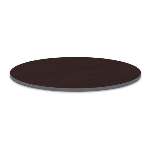 Reversible Laminate Table Top, Round, 35.5" Diameter, Medium Cherry/Mahogany-(ALETTRD36CM)