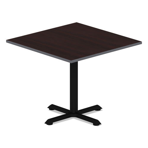 Reversible Laminate Table Top, Square, 35.38w x 35.38d, Espresso/Walnut-(ALETTSQ36EW)