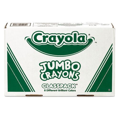 Jumbo Classpack Crayons, 25 Each of 8 Colors, 200/Set-(CYO528389)