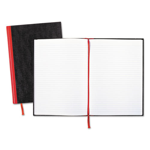 Hardcover Casebound Notebooks, SCRIBZEE Compatible, 1-Subject, Wide/Legal Rule, Black Cover, (96) 11.75 x 8.25 Sheets-(JDKD66174)