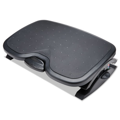 SoleMate Plus Adjustable Footrest with SmartFit System, 21.9w x 3.7d x 14.2h, Black-(KMW52789)