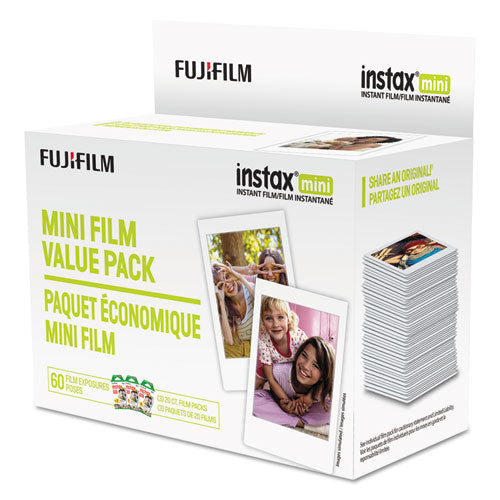 Instax Mini Film, 800 ASA, 60-Exposure Roll-(FUJ600016111)