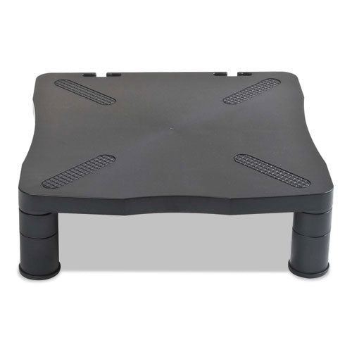 Monitor Stand, 13.25" x 13.5" x 2" to 4", Black, Supports 60 lbs-(KCS10367)