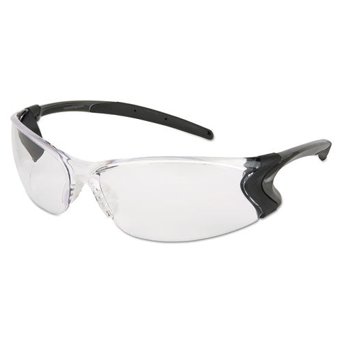 Backdraft Glasses, Clear Frame, Anti-Fog Clear Lens-(CRWBD110PF)