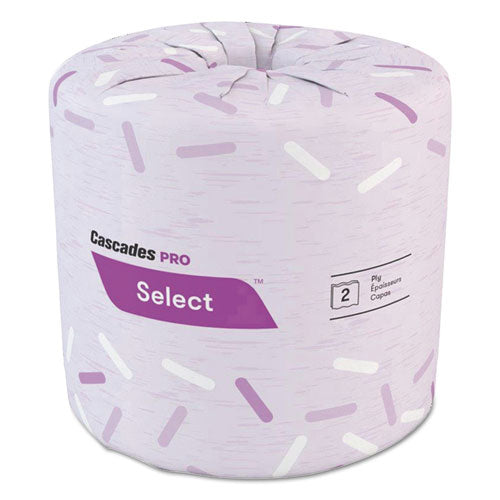 Select Standard Bath Tissue, 2-Ply, White, 4.25 x 3.5, 500 Sheets/Roll, 96 Rolls/Carton-(CSDB045)