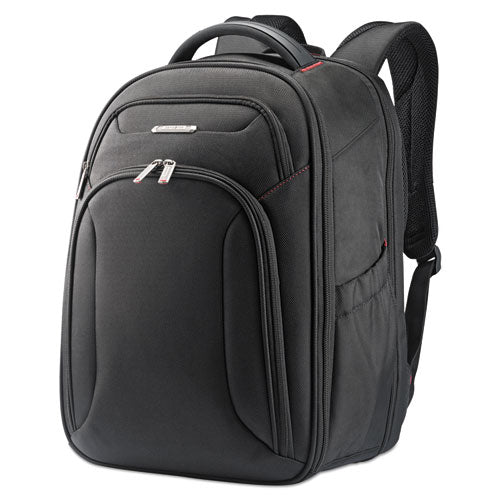 Xenon 3 Laptop Backpack, Fits Devices Up to 15.6", Ballistic Polyester, 12 x 8 x 17.5, Black-(SML894311041)