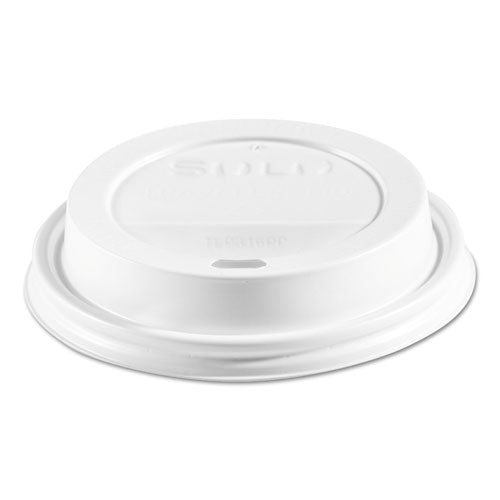 Traveler Cappuccino Style Dome Lid, Polypropylene, Fits 10 oz to 24 oz Hot Cups, White, 1,000/Carton-(SCCTLP316PP)