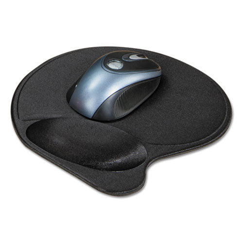 Wrist Pillow Extra-Cushioned Mouse Support, 7.9 x 10.9, Black-(KMW57822)