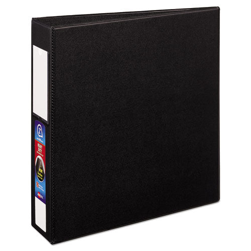 Heavy-Duty Non-View Binder with DuraHinge and One Touch EZD Rings, 3 Rings, 2" Capacity, 11 x 8.5, Black-(AVE79992)