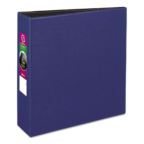 Durable Non-View Binder with DuraHinge and Slant Rings, 3 Rings, 3" Capacity, 11 x 8.5, Blue-(AVE27651)