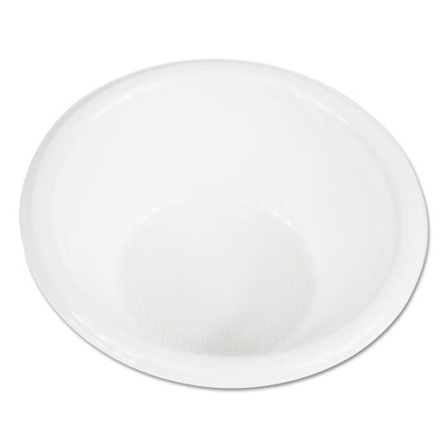 Hi-Impact Plastic Dinnerware, Bowl, 5 to 6 oz, White, 1,000/Carton-(BWKBOWLHIPS6WH)