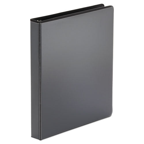 Economy Round Ring View Binder, 3 Rings, 1" Capacity, 11 x 8.5, Black, 12/Carton-(UNV20961CT)