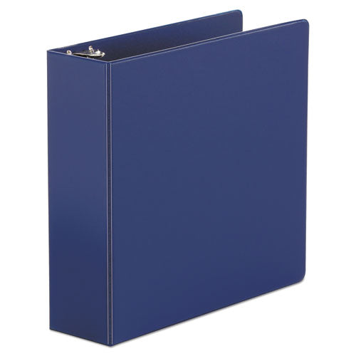 Economy Non-View Round Ring Binder, 3 Rings, 3" Capacity, 11 x 8.5, Royal Blue-(UNV30408)