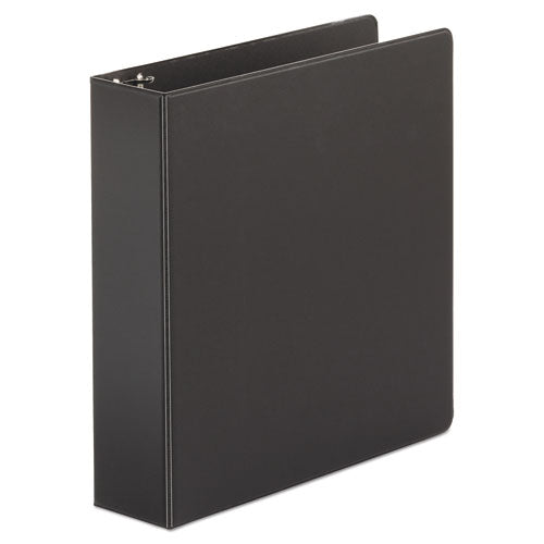 Economy Non-View Round Ring Binder, 3 Rings, 2" Capacity, 11 x 8.5, Black-(UNV34401)