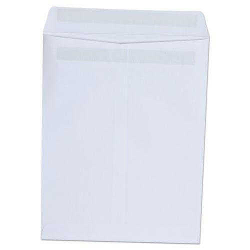 Self-Stick Open End Catalog Envelope, #10 1/2, Square Flap, Self-Adhesive Closure, 9 x 12, White, 100/Box-(UNV42101)