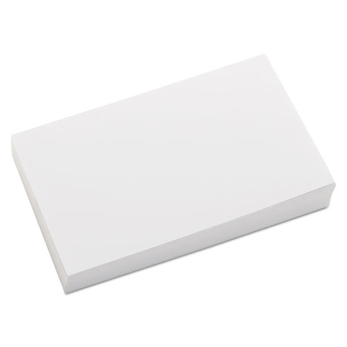 Unruled Index Cards, 3 x 5, White, 500/Pack-(UNV47205)