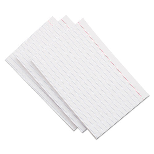 Ruled Index Cards, 3 x 5, White, 500/Pack-(UNV47215)