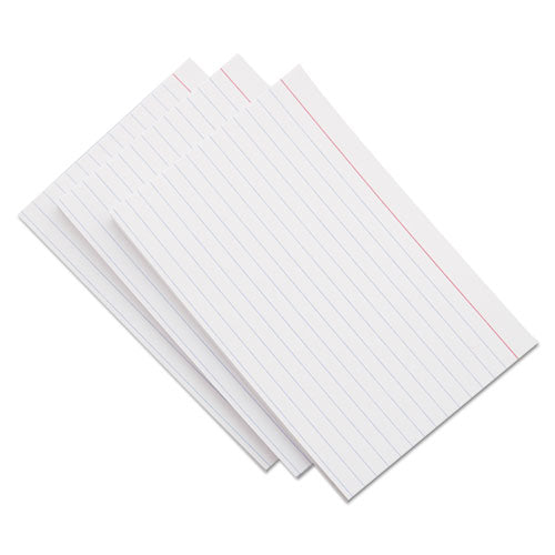 Ruled Index Cards, 4 x 6, White, 500/Pack-(UNV47235)