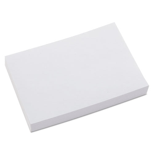 Unruled Index Cards, 4 x 6, White, 100/Pack-(UNV47220)