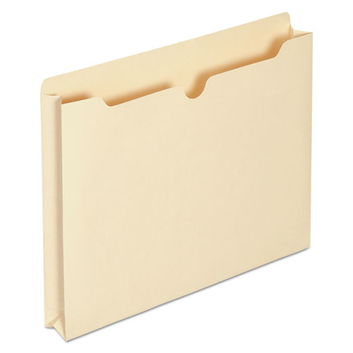 Economical Manila File Jackets, Straight Tab, Letter Size, Manila, 50/Box-(UNV74300)