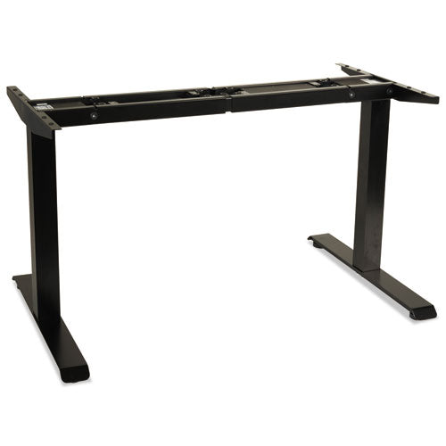 AdaptivErgo Sit-Stand Two-Stage Electric Height-Adjustable Table Base, 48.06" x 24.35" x 27.5" to 47.2", Black-(ALEHT2SSB)