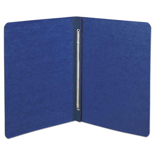 PRESSTEX Report Cover with Tyvek Reinforced Hinge, Side Bound, Two-Piece Prong Fastener, 3" Capacity, 8.5 x 11, Dark Blue-(ACC25073)