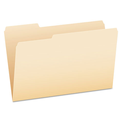 Manila File Folders, 1/3-Cut Tabs: Assorted, Legal Size, 0.75" Expansion, Manila, 100/Box-(PFX75313)