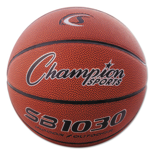 Composite Basketball, Official Intermediate Size, Brown-(CSISB1030)