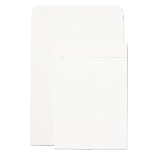 Catalog Envelope, 24 lb Bond Weight Paper, #10 1/2, Square Flap, Gummed Closure, 9 x 12, White, 250/Box-(QUA41488)