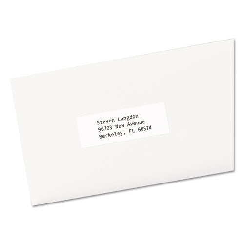 Copier Mailing Labels, Copiers, 1 x 2.81, White, 33/Sheet, 500 Sheets/Box-(AVE5334)