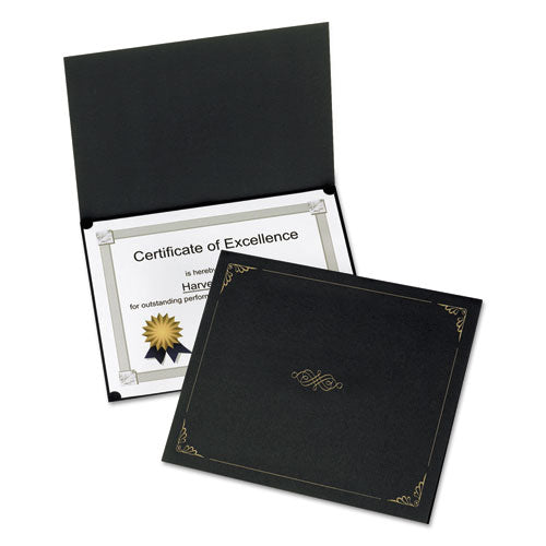 Certificate Holder, 11.25 x 8.75, Black, 5/Pack-(OXF29900055BGD)