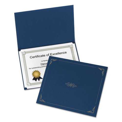 Certificate Holder, 11.25 x 8.75, Dark Blue, 5/Pack-(OXF29900235BGD)