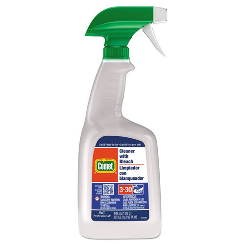 Cleaner with Bleach, 32 oz Spray Bottle, 8/Carton-(PGC02287CT)