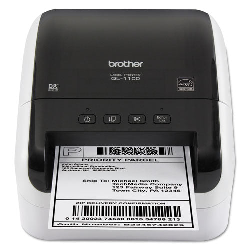 QL-1100 Wide Format Professional Label Printer, 69 Labels/min Print Speed, 6.7 x 8.7 x 5.9-(BRTQL1100)