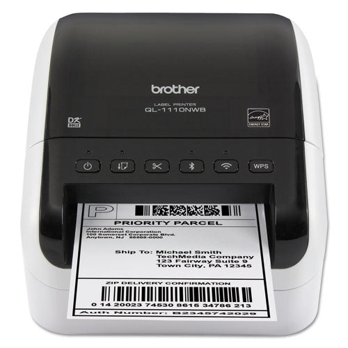 QL-1110NWB Wide Format Professional Label Printer, 69 Labels/min Print Speed, 6.7 x 8.7 x 5.9-(BRTQL1110NWB)