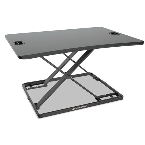 AdaptivErgo Ultra-Slim Sit-Stand Desk, 31.33" x 21.63" x 1.5" to 16", Black-(ALEAEWR6B)