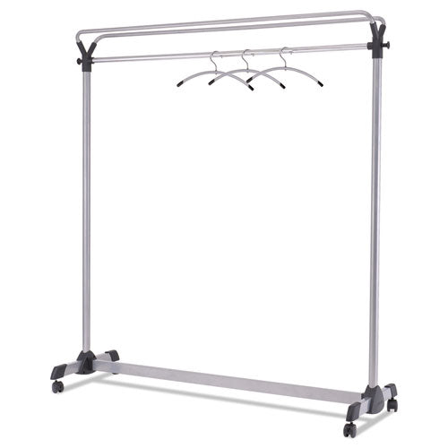 Large Capacity Garment Rack, 63.5w x 21.25d x 67.5h, Black/Silver-(ABAPMGROUP3)