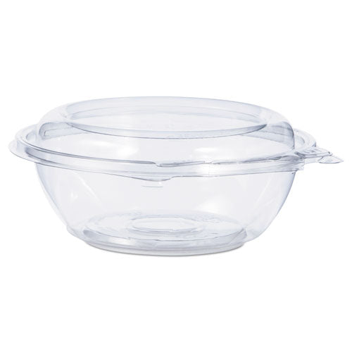 Tamper-Resistant, Tamper-Evident Bowls with Dome Lid, 8 oz, 5.5" Diameter x 2.1"h, Clear, Plastic, 240/Carton-(DCCCTR8BD)