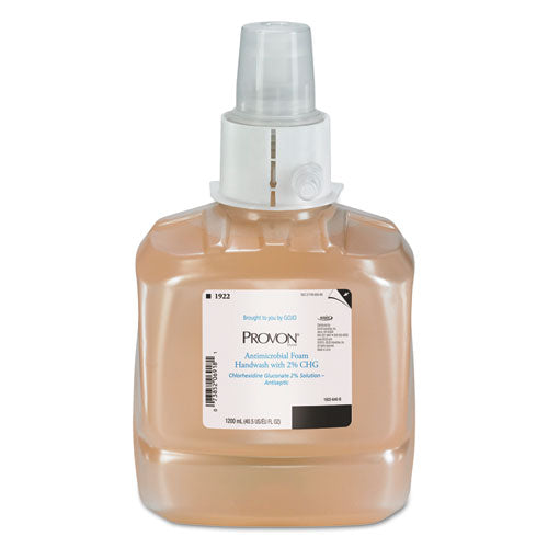 Antimicrobial Foam Handwash, Fragrance-Free, 1,200 mL, 2/Carton-(GOJ192202)