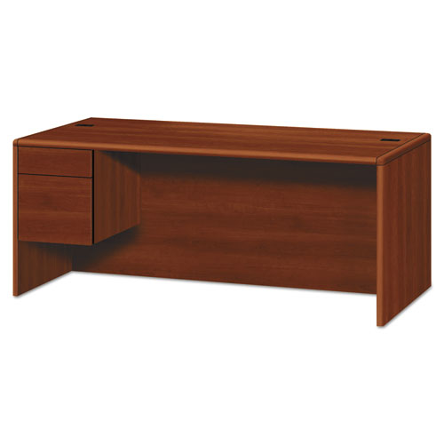 10700 Series Single Pedestal Credenza, 1 Box/File Pedestal, 72w x 36d x 29.5h Cognac-(HON10786LCO)