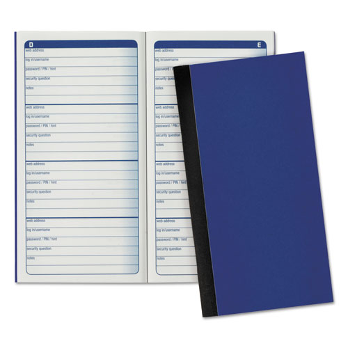 Password Journal, One-Part (No Copies), 3 x 1.5, 4 Forms/Sheet, 192 Forms Total-(ABFAPJ99)