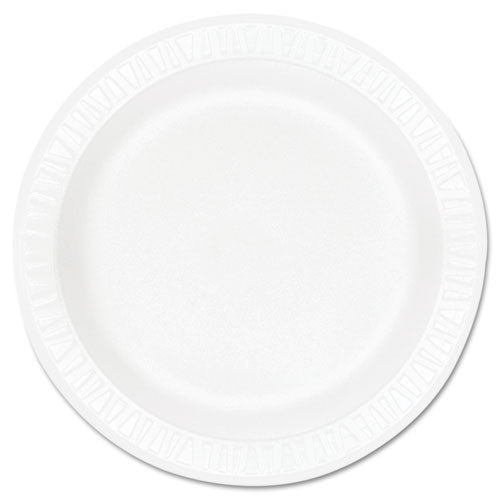 Concorde Foam Plate, 10.25" dia, White, 125/Pack, 4 Packs/Carton-(DCC10PWCR)